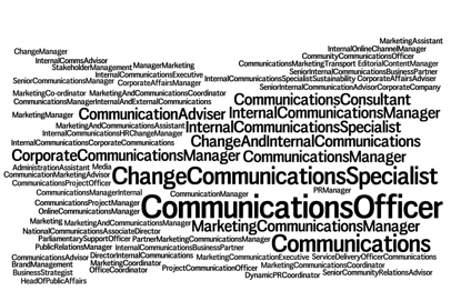 #internalcomms has many job titles