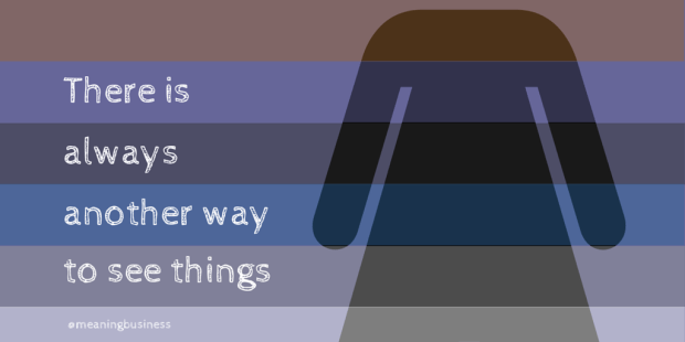 The colourful dress is a great metaphor for the need to remember that people see the world differently.